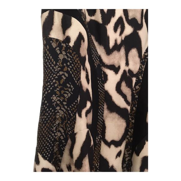 Diane von Furstenberg Dress Womens 2 Raelin Red Carpet Snake Print Fit n Flare - Picture 4 of 12